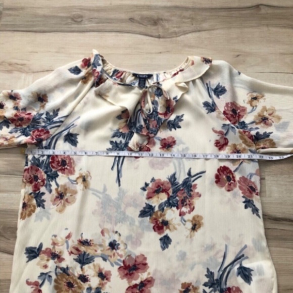 Sheer Floral Chaps Blouse - Picture 3 of 6